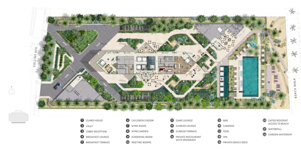 Perigon Miami Beach Keyplans