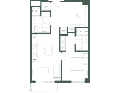 600 Miami WorldCenter Floor Plan B1
