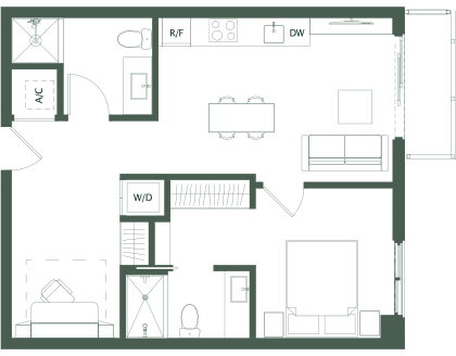 600 Miami Worldcenter Floor Plan B2