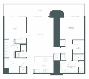 Brickell Flatiron Condos Floor Plans Penthouse 05