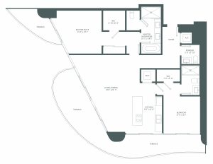 Brickell Flatiron Condos Floor Plans Tower Unit 01